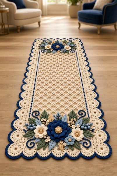 LovisaHome Turkuaz Modern Soyut Desenli Yıkanabilir Dijital Baskı Salon Halısı