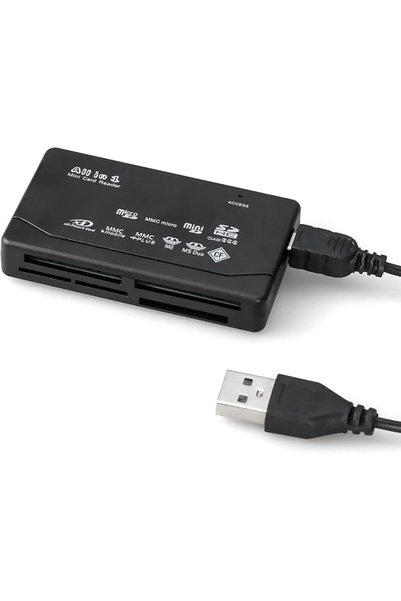 KASTWAVE 6 in 1 Memory Card Reader - Universal USB Card Reader for SD/Micro S...