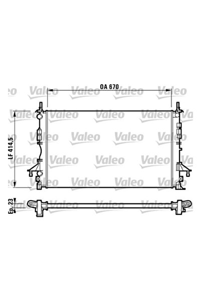 MOTOR RADYATORU LAGUNA II 1,6 / 1,8 / 2,0 / 1,9 DCI (670X414,5X23)