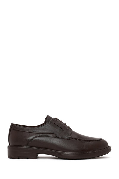 Derimod Men's Brown Lace-Up Leather Classic Shoes Wm800009Dv