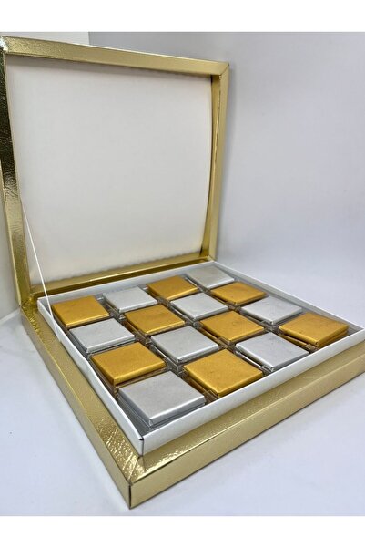 48 Adet Gold Madlen Çikolata ve Gold Kutu