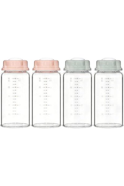 GENERAL Glass Storage Bottles, Standard-Neck, BPA Free Storage Container, Col...