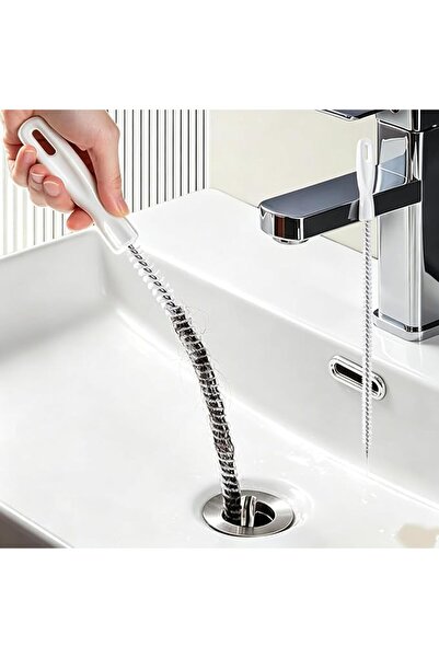 Drainaflex فرشاة تنظيف المجاري، أداة مرنة لإزالة انسدادات حوض المغسلة، منظف ط...