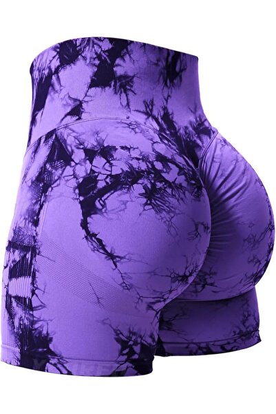 GENERAL YEOREO Women High Waist Workout Yoga Gym Smile Contour Seamless Cycli...