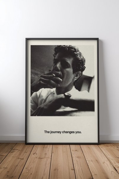 Mercher Club Anthony Bourdain Journey Changes Çerçeveli Tablo Poster Salon Du...