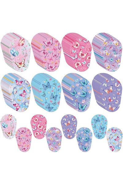 TERRIFI 80 Pcs Adhesive Eye Patches for Kids Soft Breathable Cotton Adhesive ...