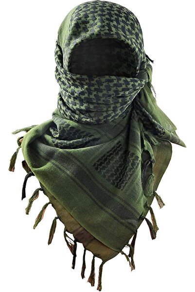 GENERAL Luxns Military Shemagh Tactical Desert Scarf / 100% Cotton Keffiyeh S...