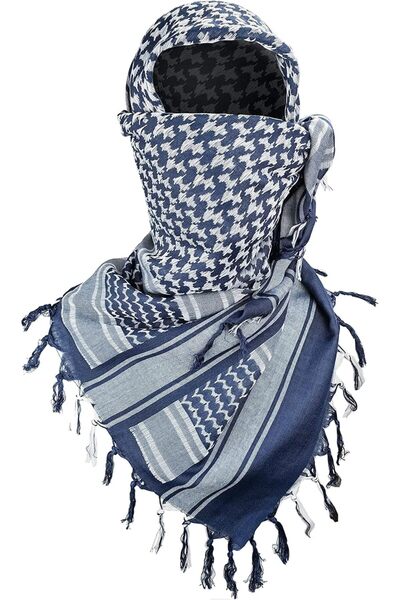 GENERAL Luxns Military Shemagh Tactical Desert Scarf / 100% Cotton Keffiyeh S...