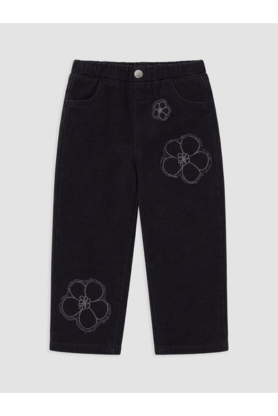 LC Waikiki Regular Fit Embroidered Girls' Jeans