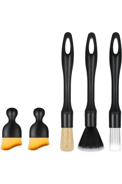 lunirawear 5Pcs Ultra‑Soft Car Detailing Brush Set, Cleaning Brushes for Whee...