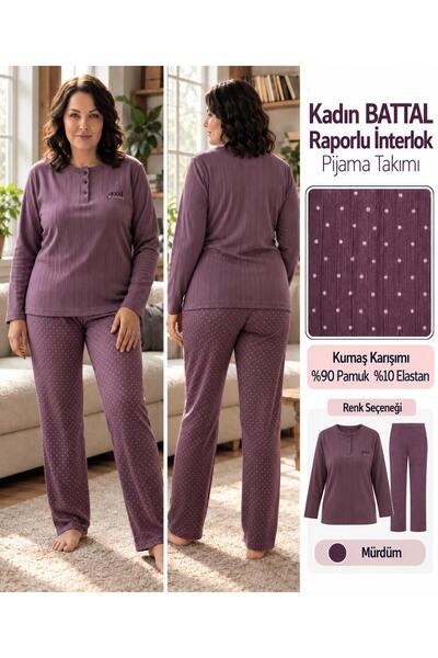 LANA HOMEWEAR LANA Set de pijamale de iarnă pentru femei, din bumbac și lycra...