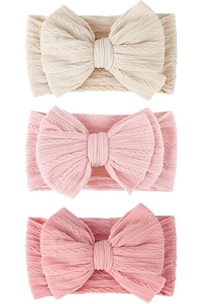 GENERAL 3PCS Baby Headbands Set, Soft Nylon Stretchable Headwraps for Newborn...
