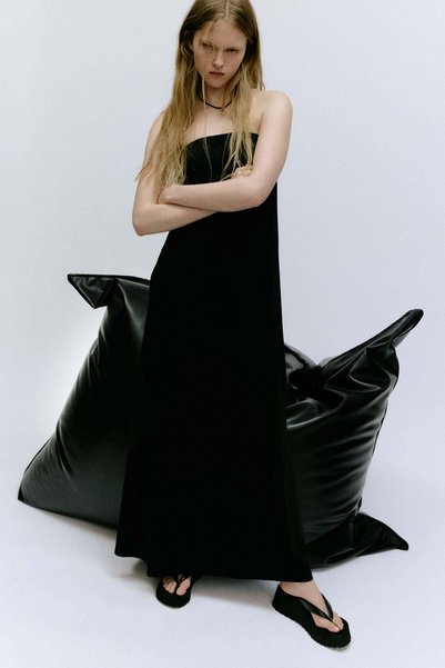 H&M Bandeau maxi dress