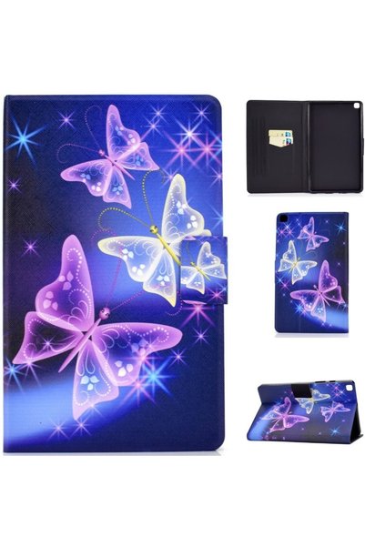 XGSM Husă pentru Samsung Galaxy Tab A7 10.4 2020 T500 T505, fluturi, mov