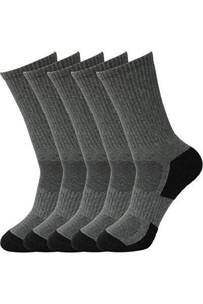 GENERAL 5 Pairs Cushioned Crew Cotton Socks for Men Women