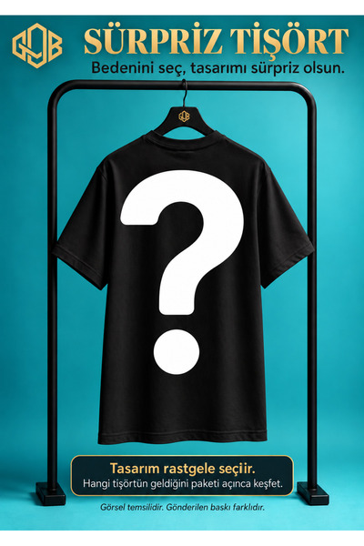 GOB Collection Surprise Cat Printed T-Shirt – Random Design Black