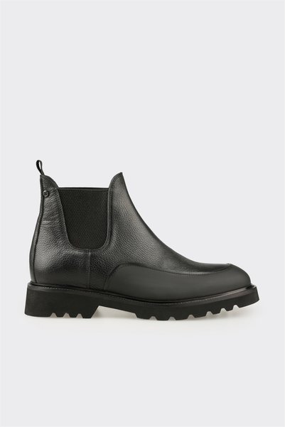 Elle Shoes Siyah Deri Erkek Günlük Bot
