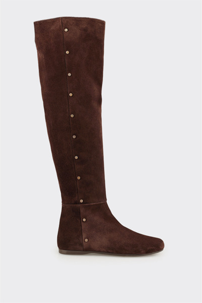 Elle Shoes Kahve Deri Kadın Günlük Çizme