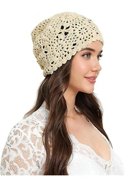 Arabest Women's Crochet Beanie Slouchy Hat Cotton Yarn for Summer Spring Fall...