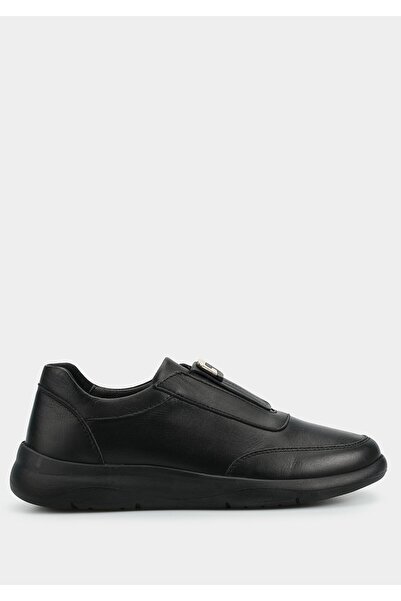 Eclipse Black Leather Women's Shoes
