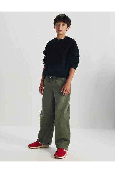Marks & Spencer Saf Pamuk Barrel Pantolon