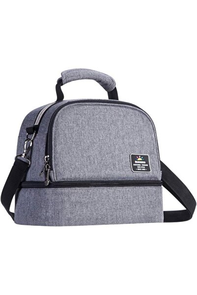 Generic Insulated Lunch Bag, 2-In-1 Leakproof Thermal Bento Cooler Office Lun...