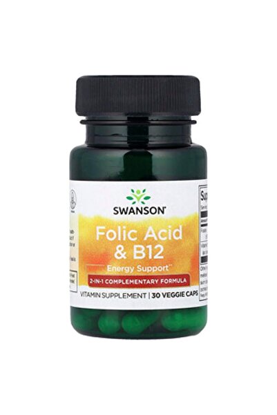 Folik Asit ve B12, 30 Bitkisel Kapsül