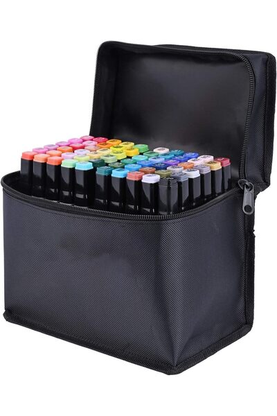 Generic 60 Color Alcohol Marker Pens, Bright Permanent Markers For Coloring, ...