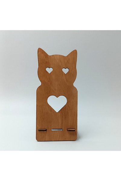 SUGA Ξύλινη βάση στήριξης για κινητά τηλέφωνα  "Love Cats " |   Στυλ
