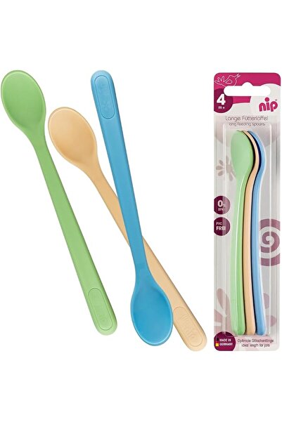Nip Soft-Tip Baby Feeding Spoon Set, Pack of 3 – Easy Hold Weaning Spoons for...