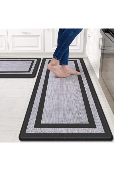 Generic [2 PCS]Kitchen Mat Cushioned Anti-Fatigue Kitchen Rugs Non-Skid Water...