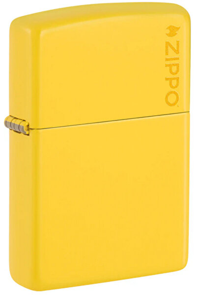 Zippo Αναπτήρας - Κίτρινο Ηλιοτρόπιο Ματ με λογότυπο (46019ZL)