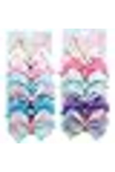 Generic 12 Pcs Bows Hairpins, Unicorn Grosgrain Ribbon Hair Barrettes, Bows T...