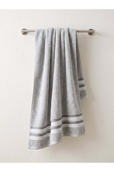 Home Prime White Rose American Loom Bath Towel 85x170 cm Light Grey