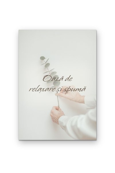 OEM Poster Decorativ Oază de relaxare și spumă, Design Minimalist, Carton 250...