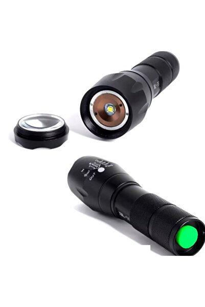 Otto LED Tactical Flashlight with Zoom and Water Resistance - 3 Professional ...