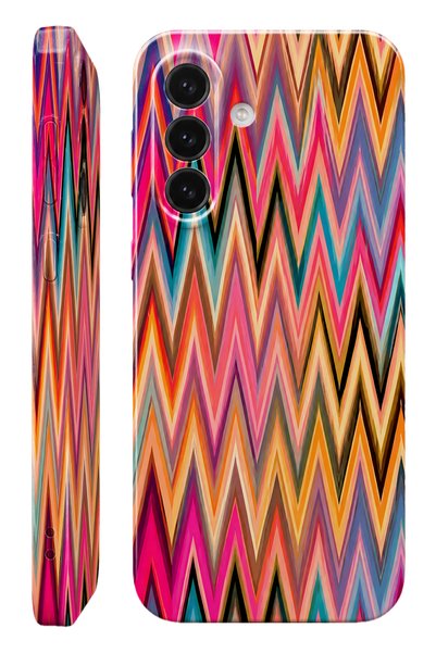 WANNA PROTECT Samsung a26 rainbow zigzag protect slim glossy full cover print...