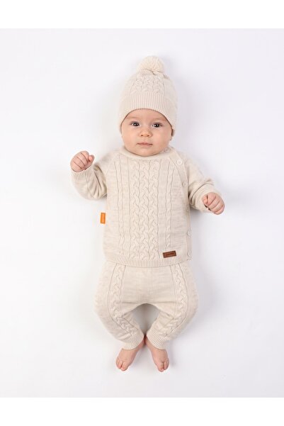 MiniKids Compleu croset acrilic, Jojo Wear, crem