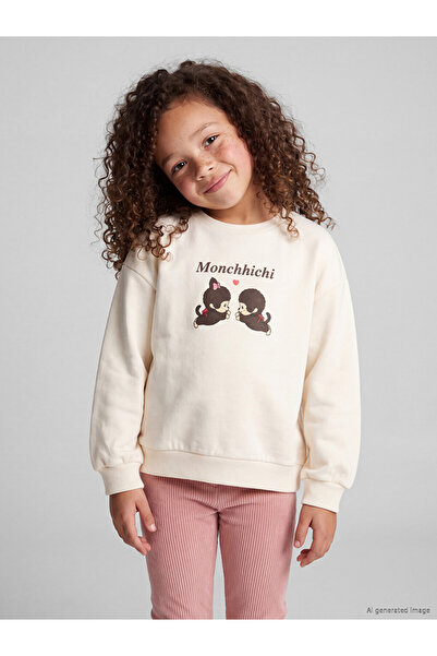 LC Waikiki Esvab • Modern & Distinctive Monchhichi Printed Girls' Sweatshirt