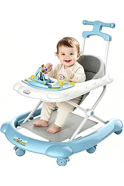 Vixplorn Baby Walker with Wheels,Foldable Infant Toddler Walker for Boys Girl...