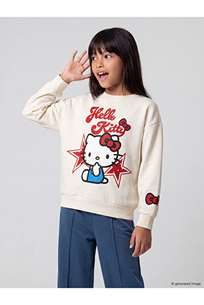 LC Waikiki Esvab • Modern & Distinctive Hello Kitty Printed Thick Sweatshirt ...