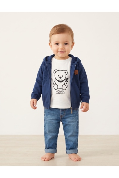 MiniKids Σετ premium Nowa Bear Kids, μπλε