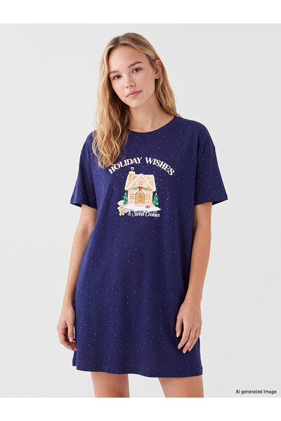 LC Waikiki Esvab • Modern & Distinctive New Year's Themed Women's Nightgown