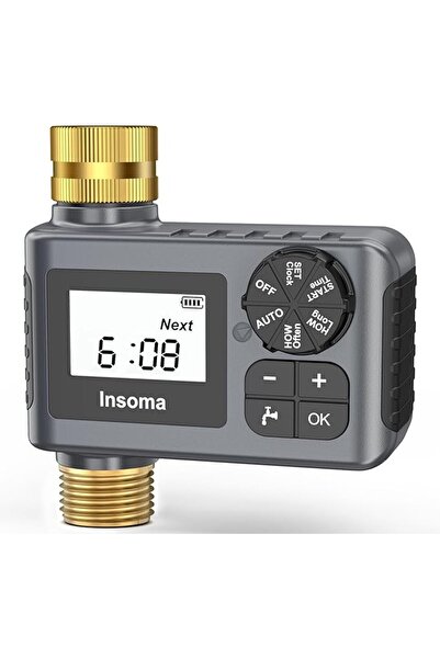 GENERAL Insoma WiFi Water Timer for Garden with Brass Inlet & Outlet, Smart S...