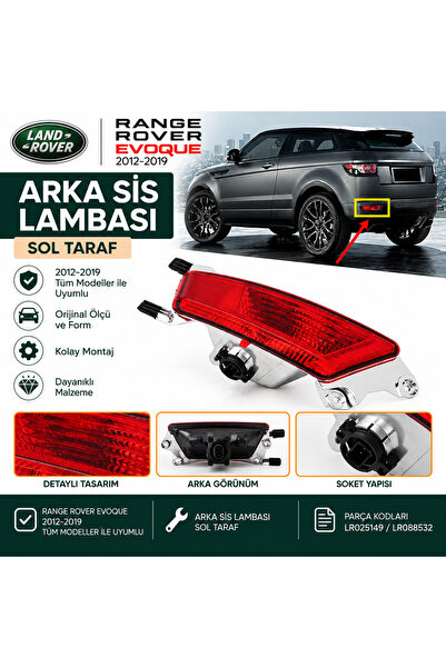 Range Rover Evoque Arka Sis Lambası Sol 2012-2019 LR025149 LR088532