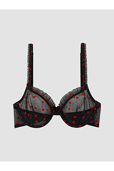 LC Waikiki Esvab • Modern & Distinctive Underwire Unpadded Heart Embroidered ...