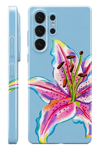 WANNA PROTECT حافظة هاتف سامسونج S26 Ultra Pink Lily Protect Slim Glossy Full...