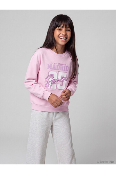 LC Waikiki Esvab • Modern & Distinctive Printed Girls' Sweatshirt