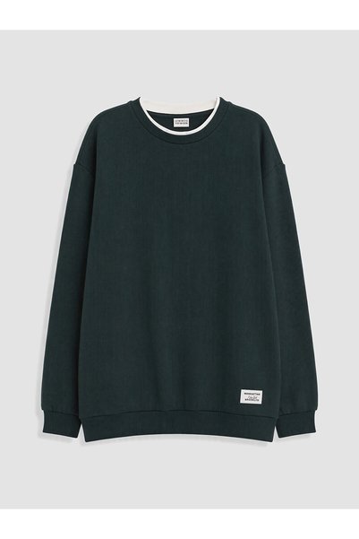 LC Waikiki Green Crew Neck Boy's T-Shirt