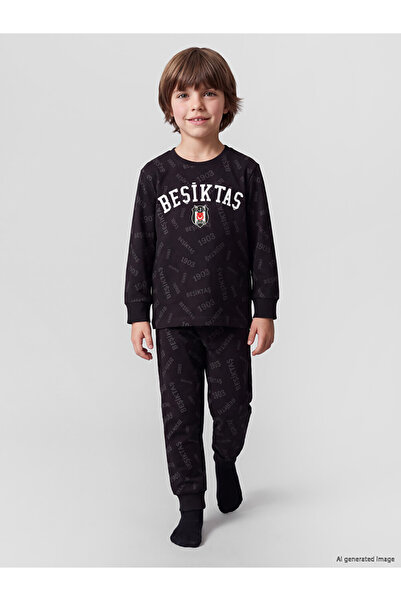 LC Waikiki Esvab • Modern & Distinctive Fan Printed Boys' Pajama Set